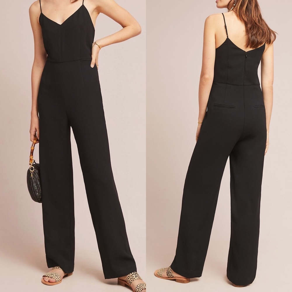 Anthropologie Essential Strappy Jumpsuit Size 6